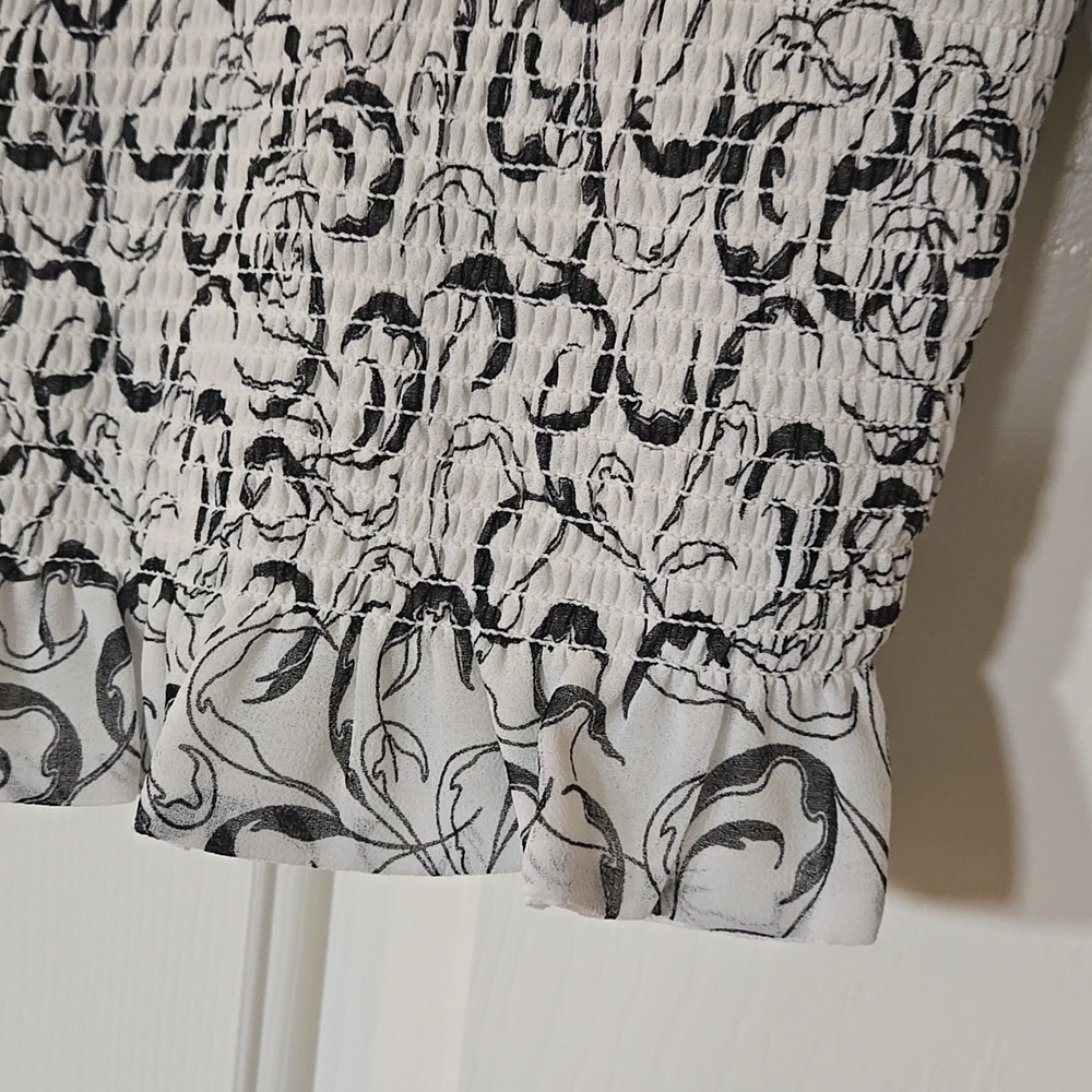 Wilfred Patterned Cropped Blouse - Picture 4 of 9